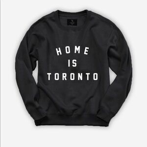 Peace Collective TORONTO Canada Baby Boy Crewneck Sweatshirt Black NEW 0-3 Mos